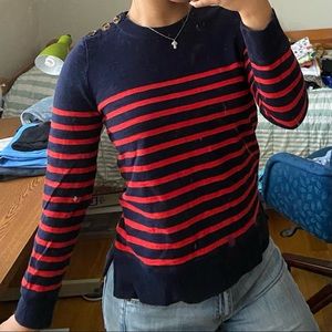 Striped J. Crew Long-sleeve Top